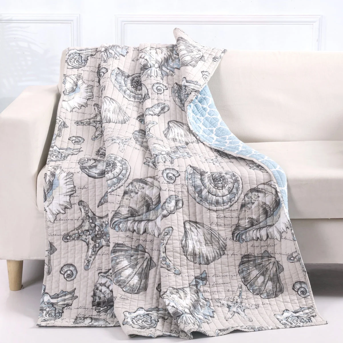 Greenland Home Cruz Linen Throw, 50x60 Inches
