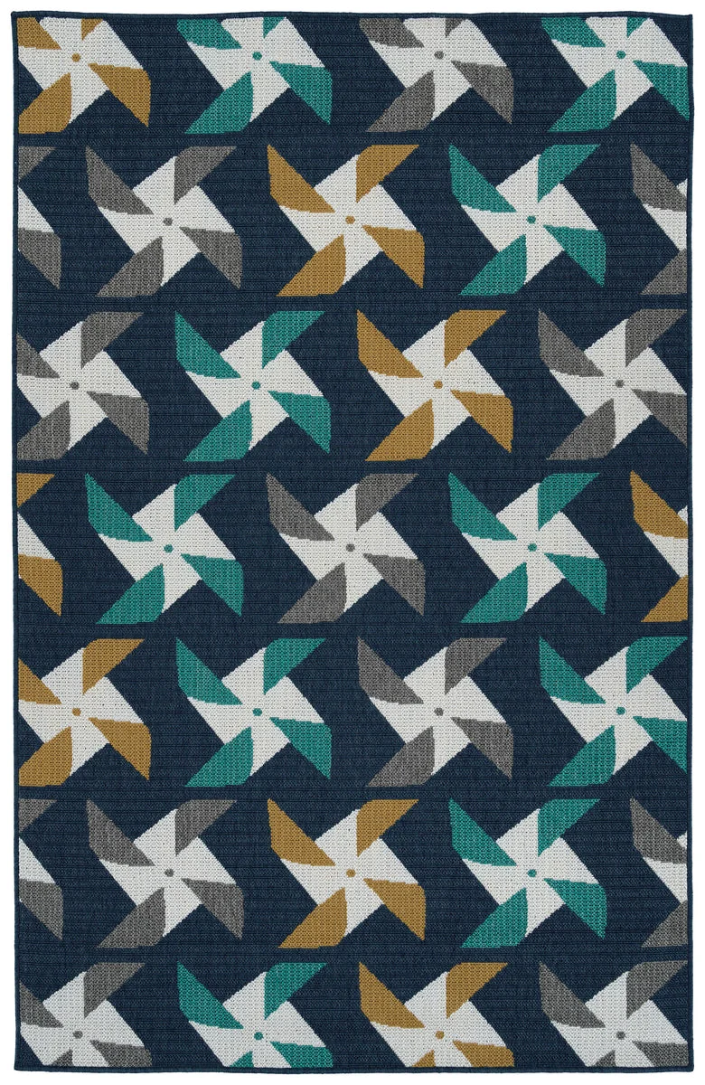 Kaleen Rugs Puerto Collection PRT10-22 Navy Area Rug