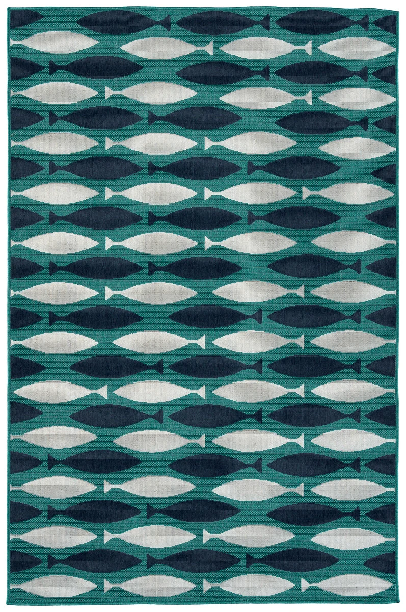 Kaleen Rugs Puerto Collection PRT13-17 Blue Area Rug