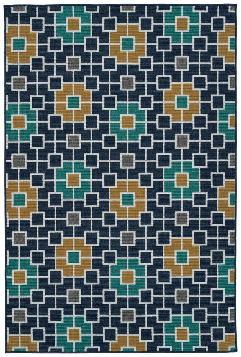 Kaleen Rugs Puerto Collection PRT14-22 Navy Area Rug