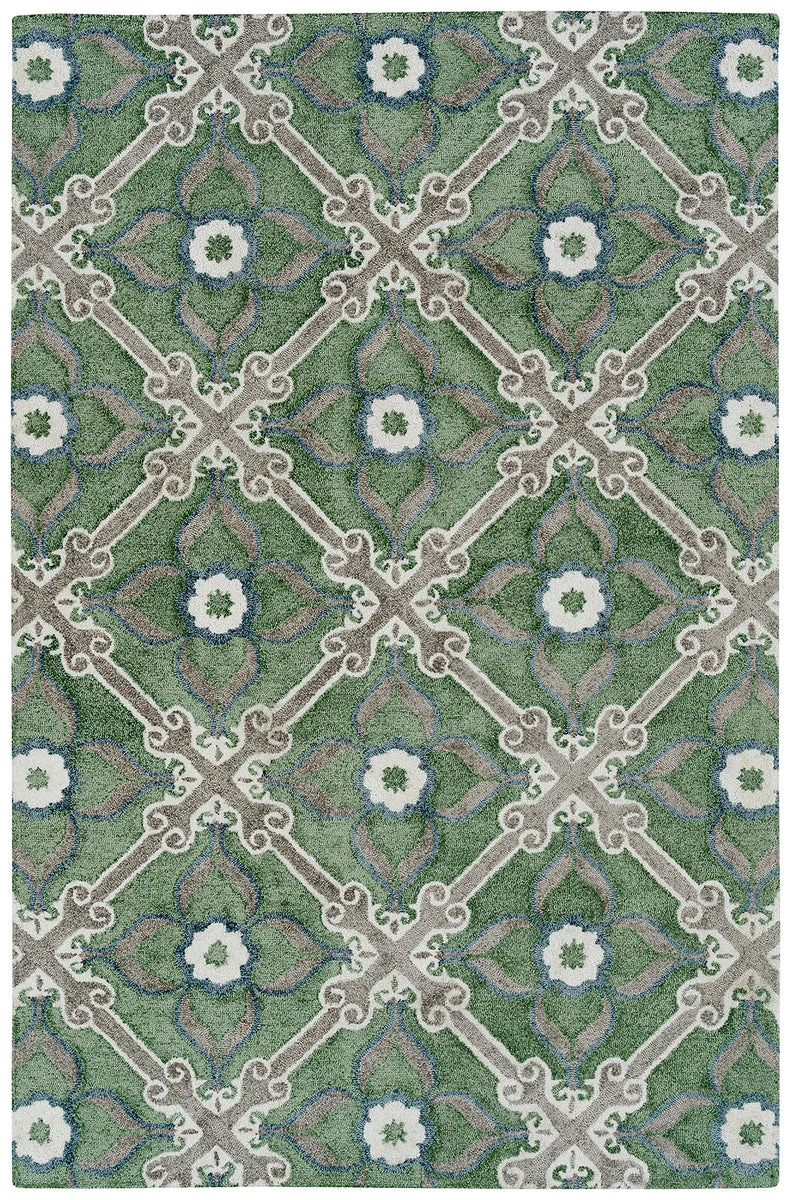 Kaleen Rugs Peranakan Tile Collection HPT01-56 Spa Area Rug