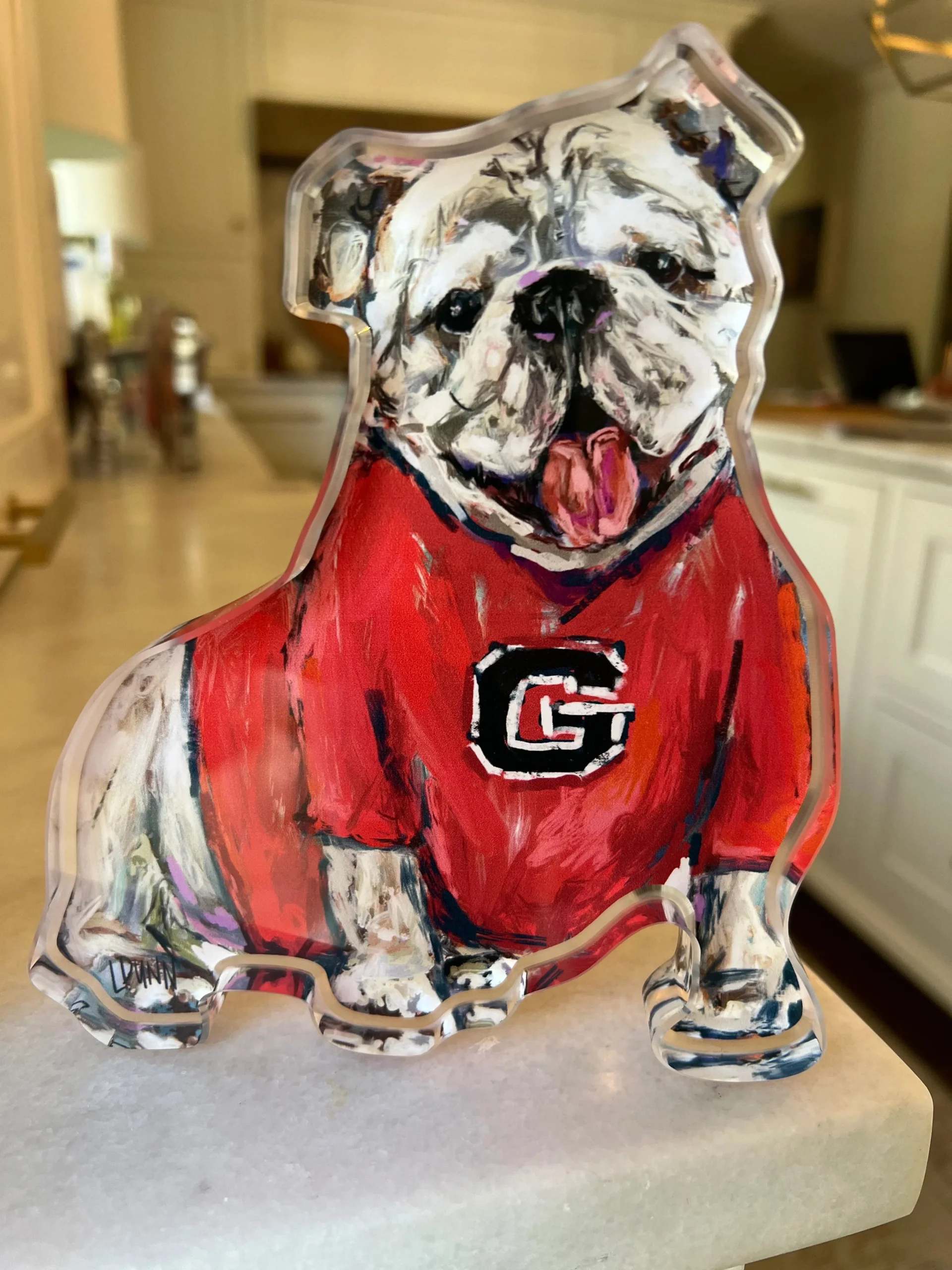 Lauren Dunn Georgia Acrylic Gameday Bulldog
