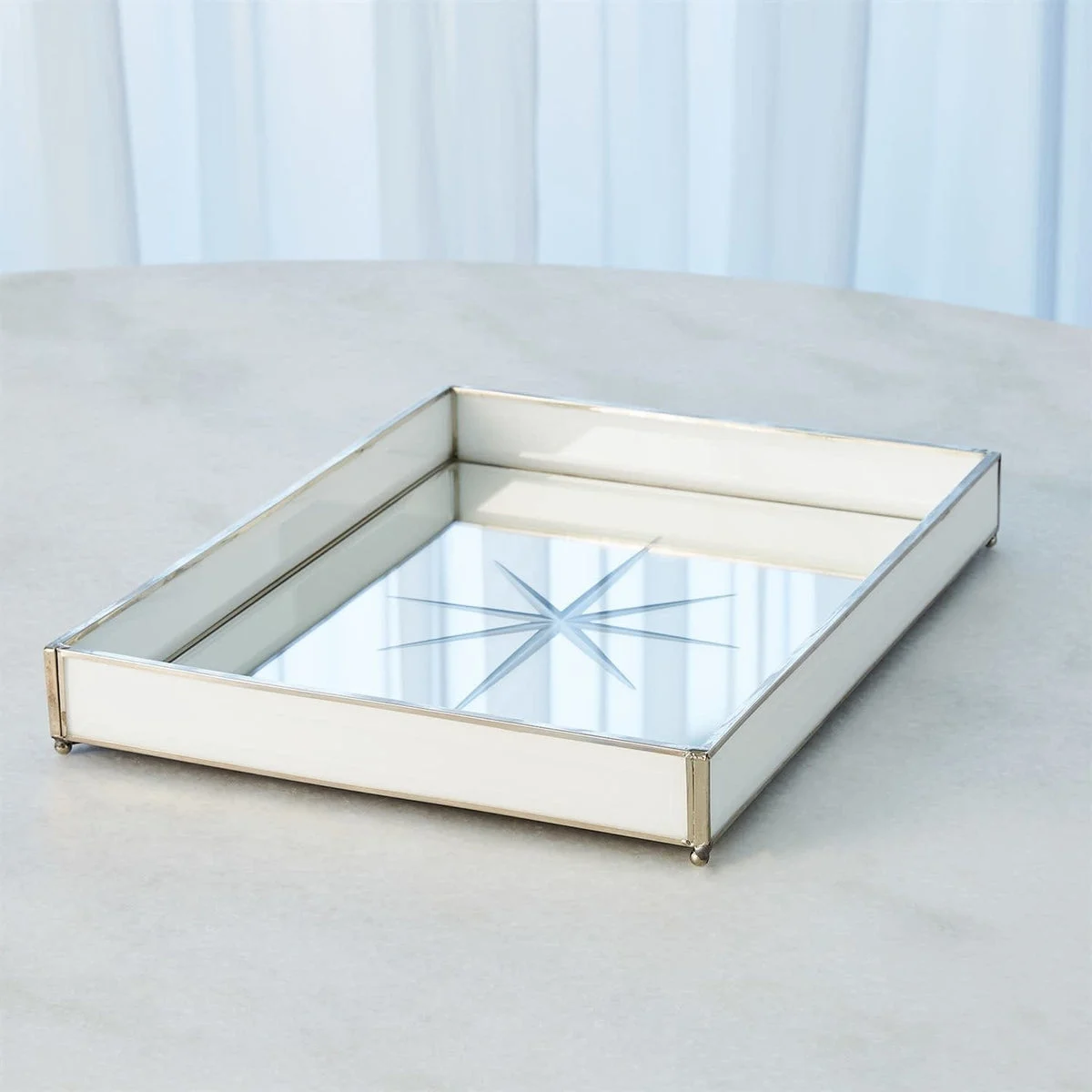 Compass Rose Tray Nickel