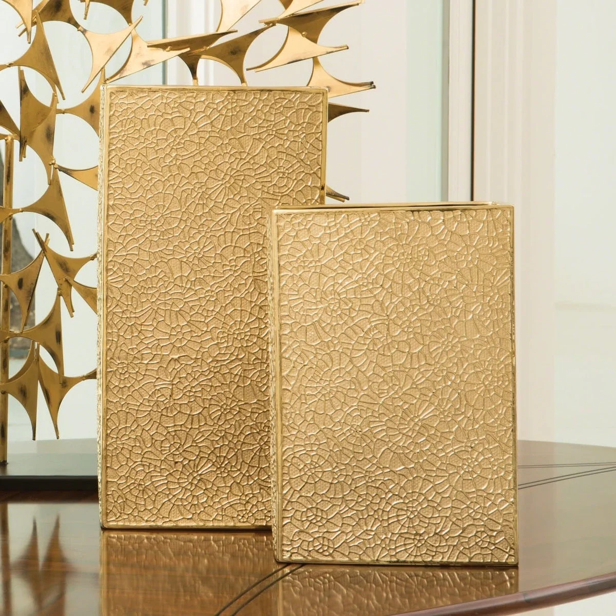 Organice Lace Vase - Gold Large