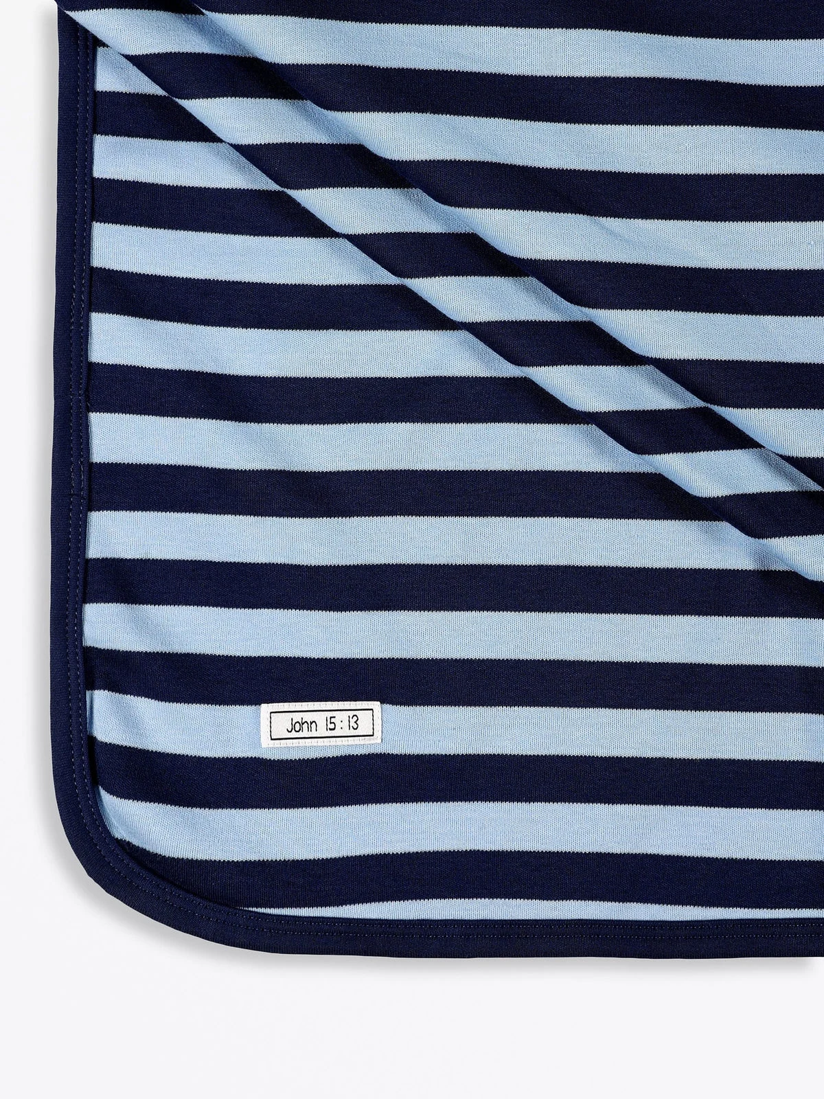 No Greater Love Blue Swaddle Cotton