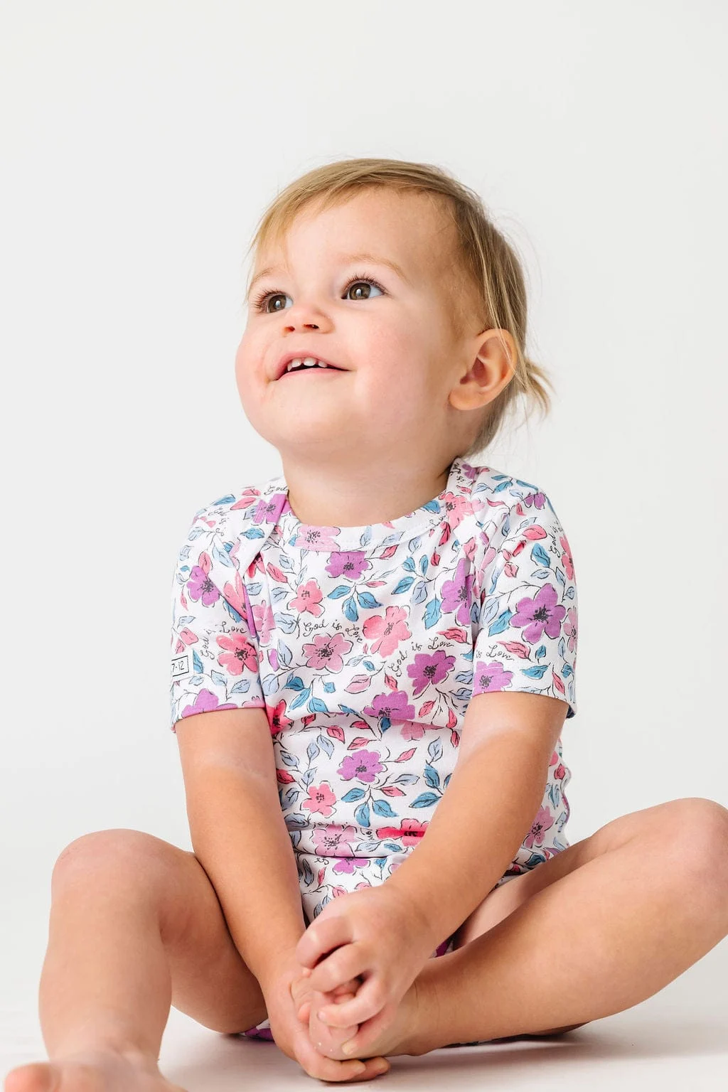 God is Love Short Sleeve Bodysuit Cotton
