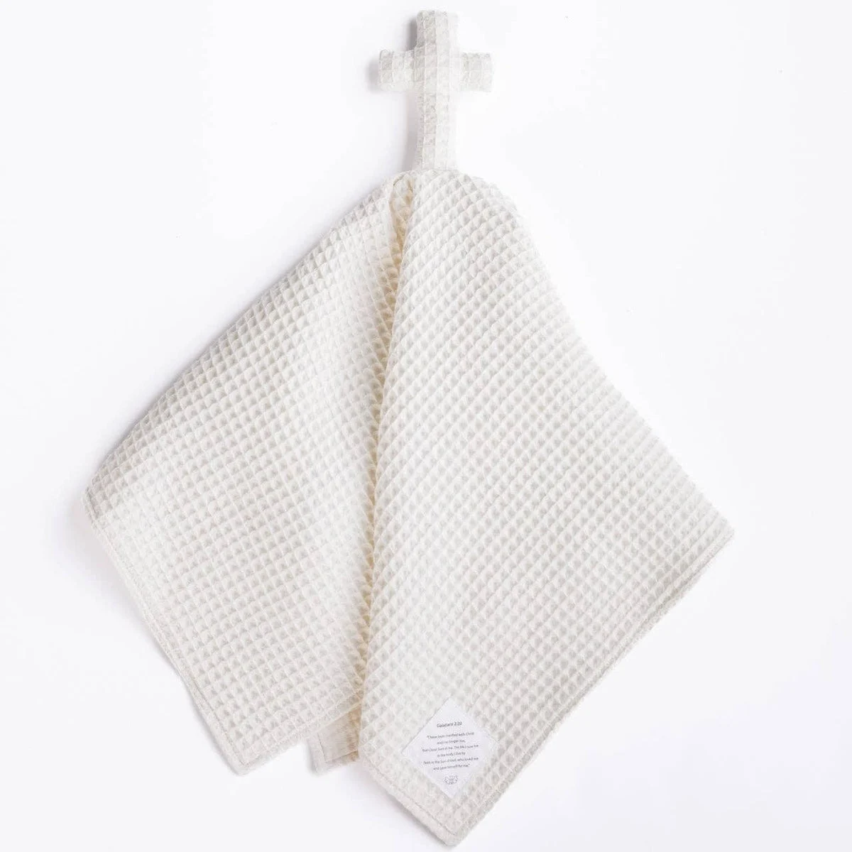 Cross Lovey Organic Cotton: Ivory
