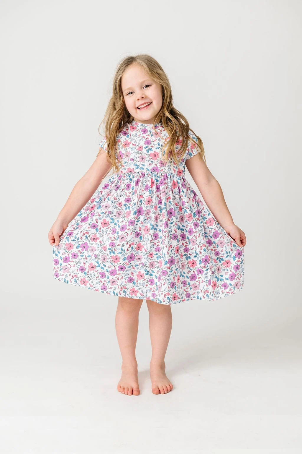 God is Love Short Sleeve Twirl Dress Cotton