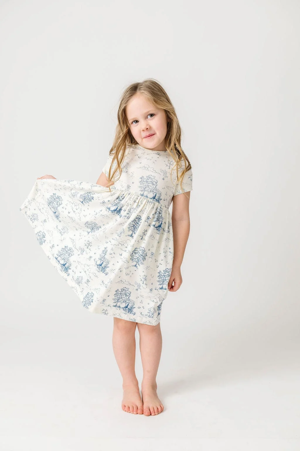The Empty Tomb Short Sleeve Twirl Dress Cotton