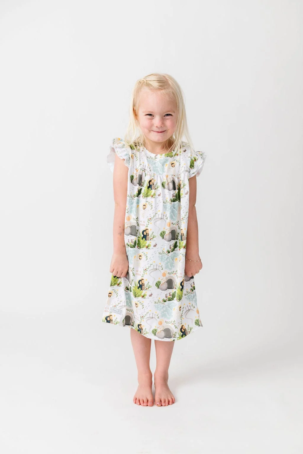 He Is Risen PJ Girls Nightgown Polyester