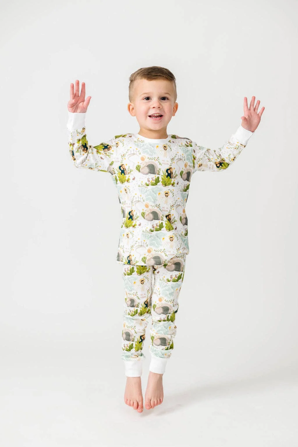 He Is Risen PJ Long Sleeve Set Cotton: 4