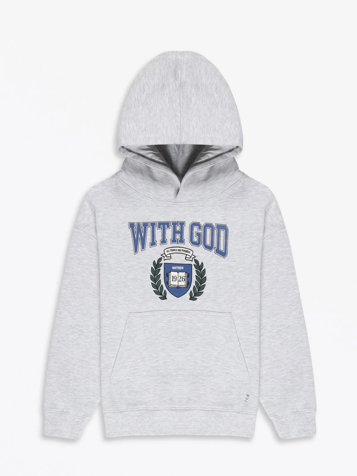 With God Cotton Fleece Hoodie