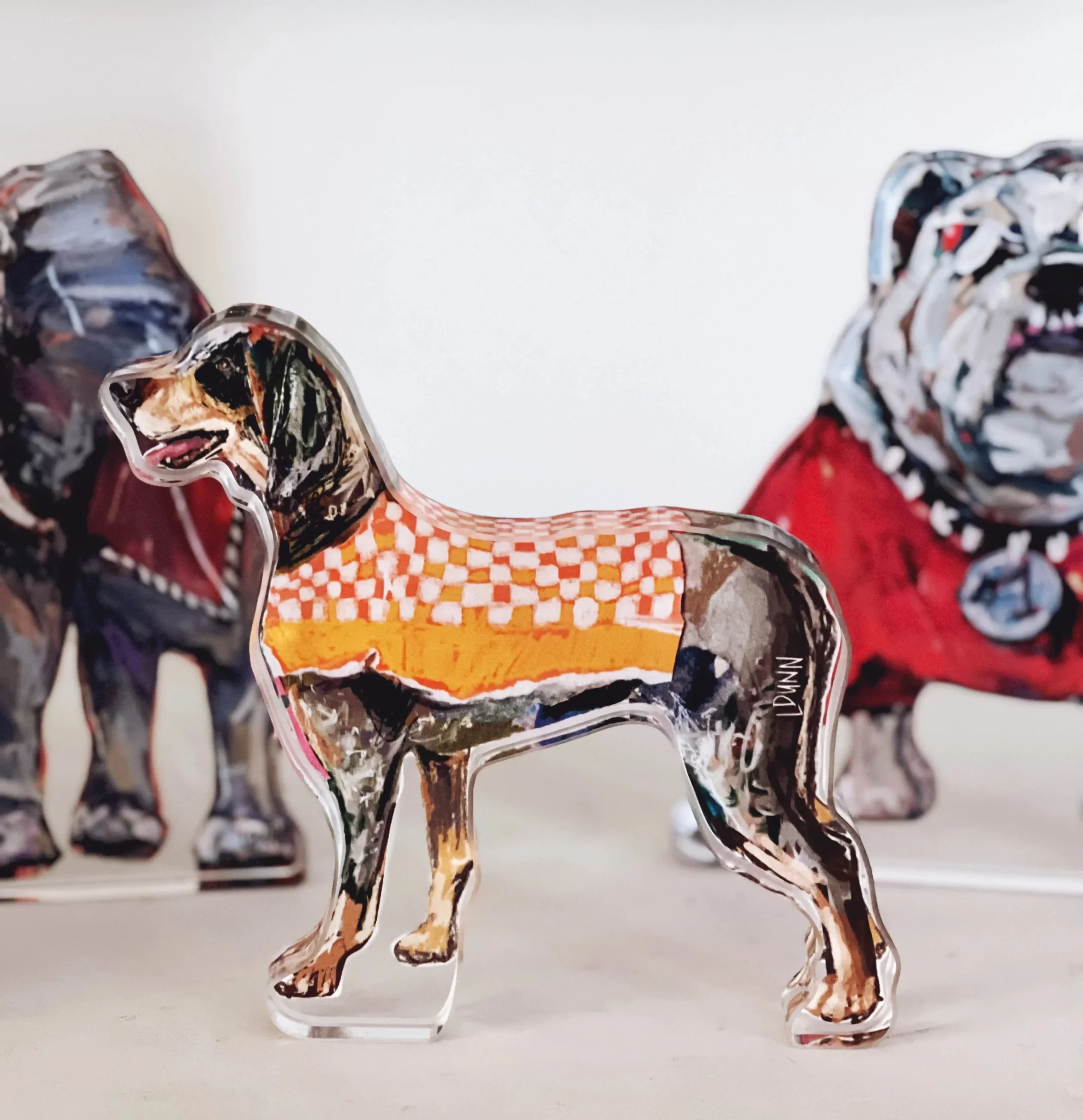 Lauren Dunn Tennessee Gameday Acrylic Dog