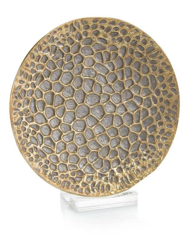 John-Richard Gold & Silver Organic Charger- FINAL SALE