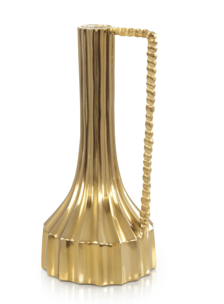 John-Richard Mykonos Vase, Champagne Gold