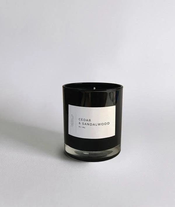 Cedar & Sandalwood Black Tumbler