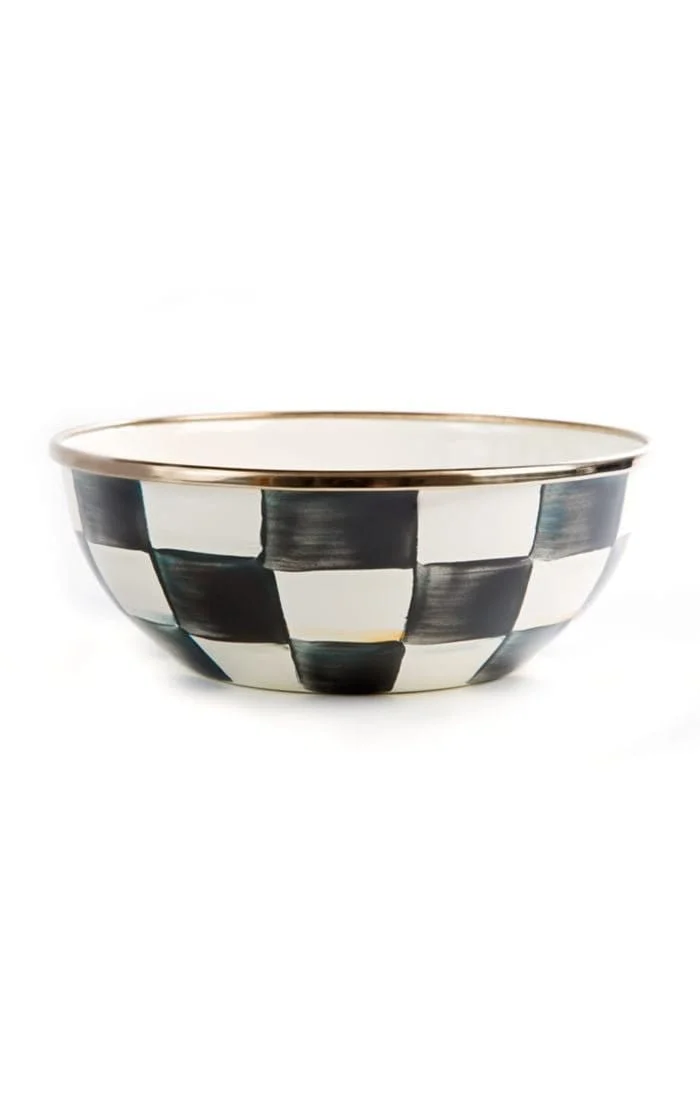 MacKenzie-Childs Courtly Check Enamel Everyday Bowl