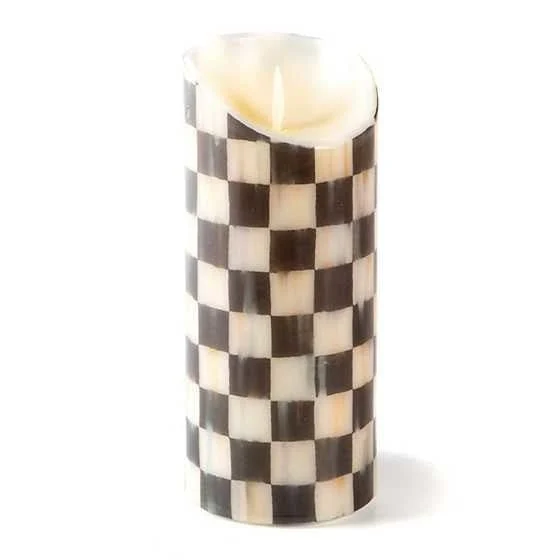 MacKenzie-Childs Courtly Check Flicker 7" Pillar