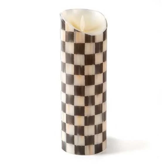 MacKenzie-Childs Courtly Check Flicker 9" Pillar