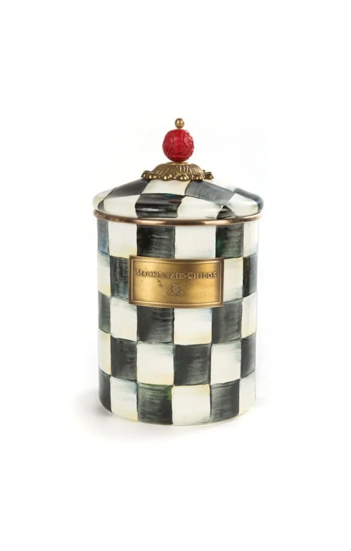 MacKenzie-Childs Courtly Check Medium Canister