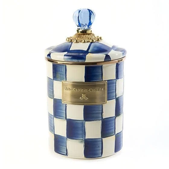MacKenzie-Childs Royal Check Canister - Medium