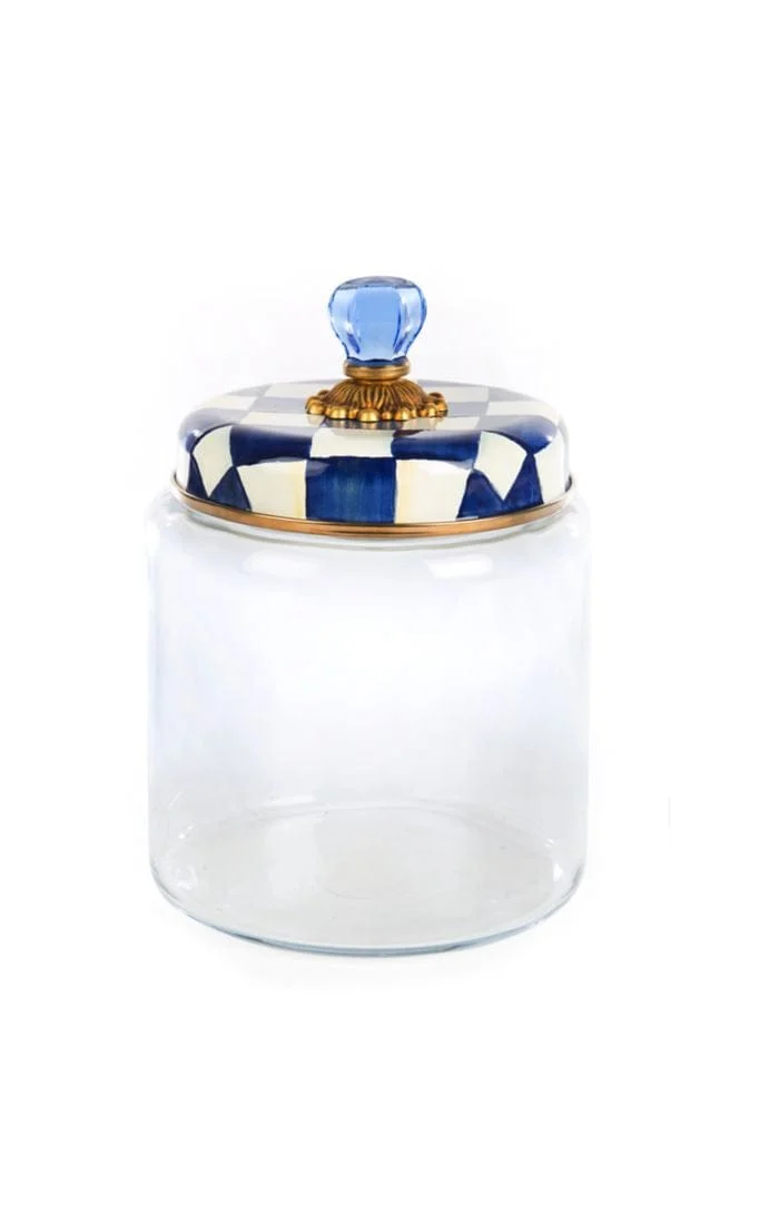 MacKenzie-Childs Royal Check Kitchen Canister - Large