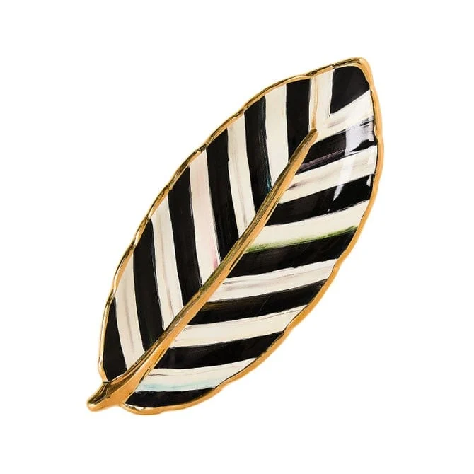 MacKenzie-Childs Courtly Stripe Feather Dish - Final Sale