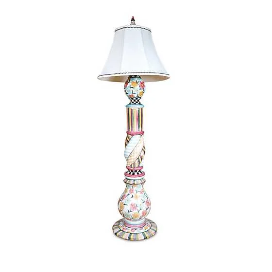 MacKenzie-Childs Painted Garden Ceramic Floor Lamp