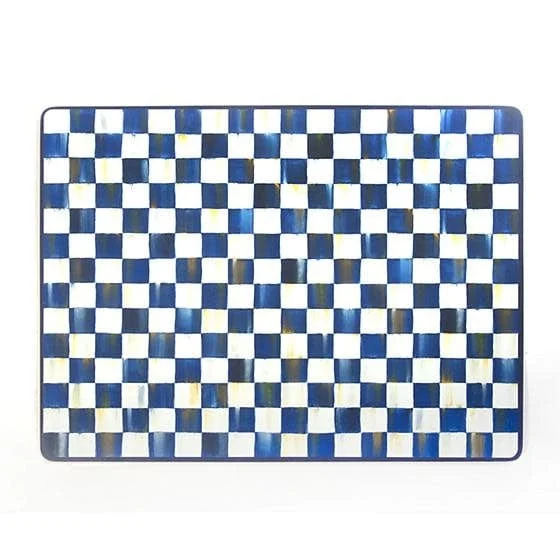 MacKenzie-Childs Royal Check Cork Back Placemats - Set of 4