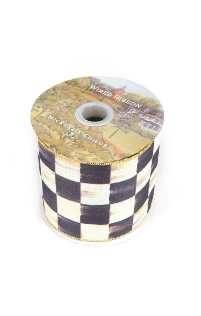 Mackenzie-Childs Courtly Check 4" Ribbon