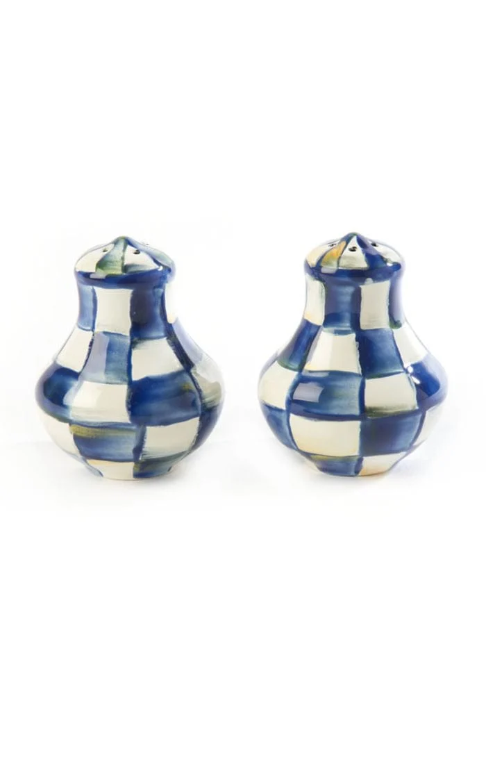 MacKenzie-Childs Royal Check Salt & Pepper Shakers