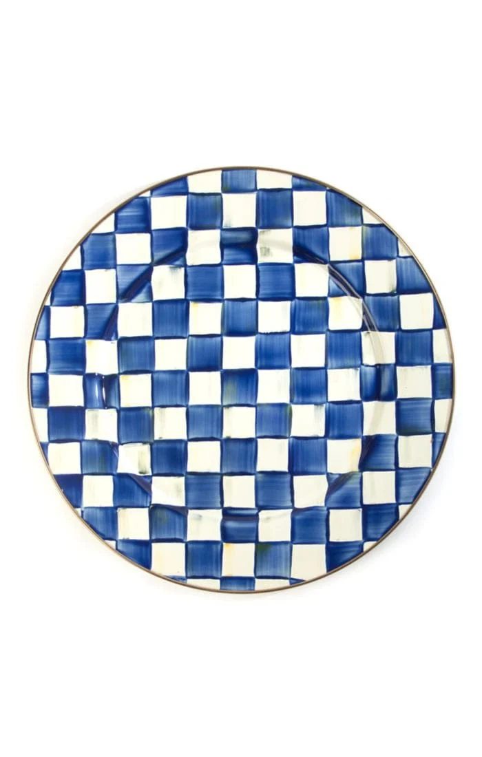 MacKenzie-Childs Royal Check Serving Platter