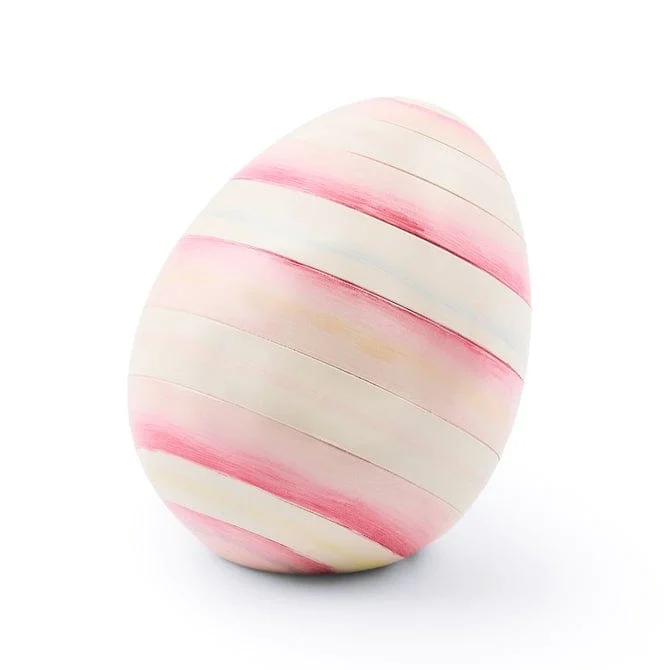 MacKenzie-Childs Bubblegum Stripe Mini Egg Final Sale