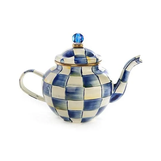 MacKenzie-Childs Royal Check Teapot - 4 Cup