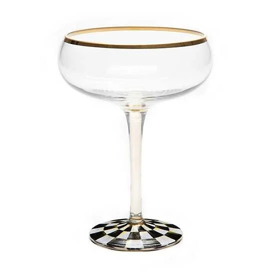 MacKenzie-Childs Courtly Check Cocktail Coupe