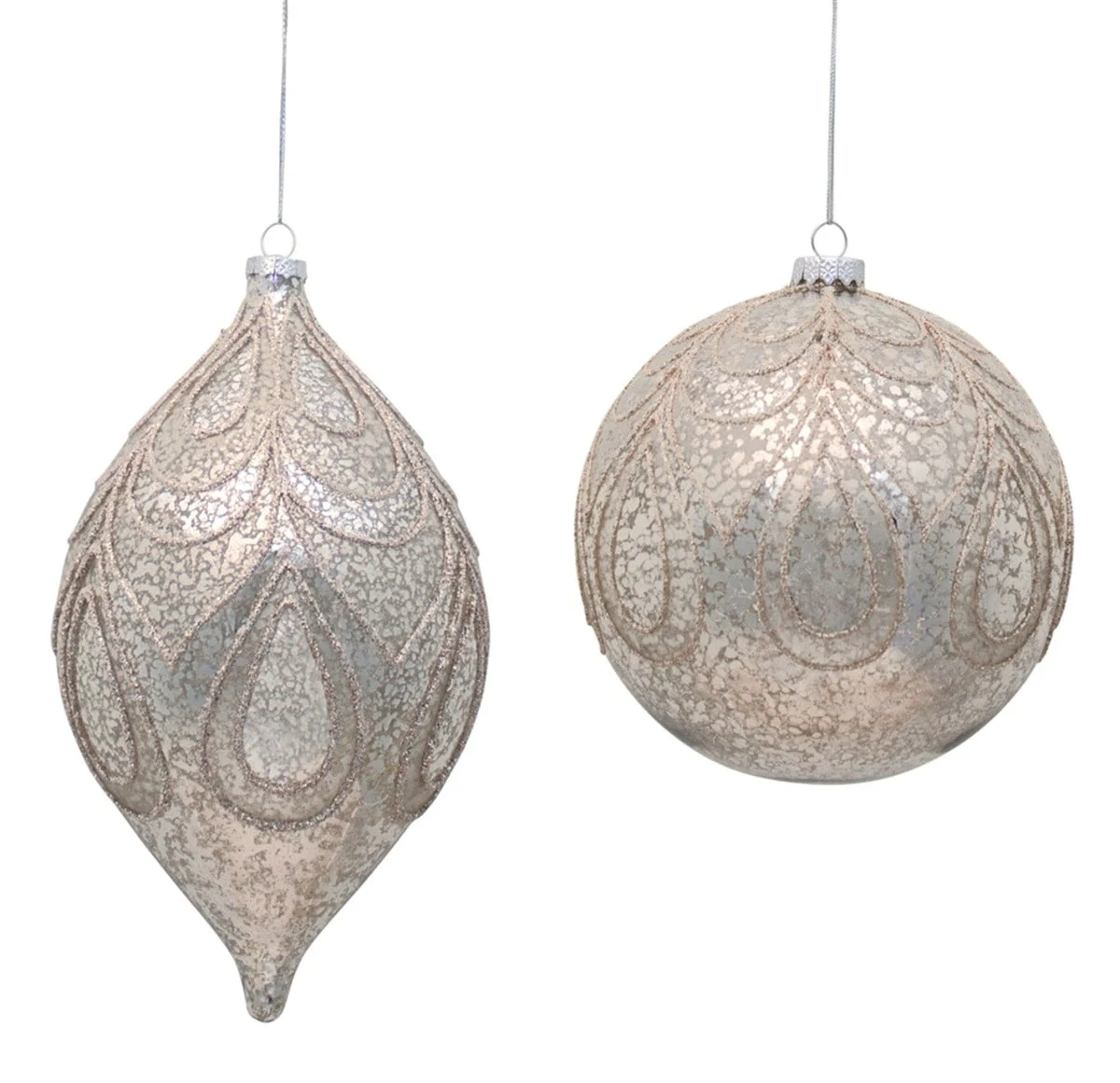 Oversized Mercury Glass Ornament