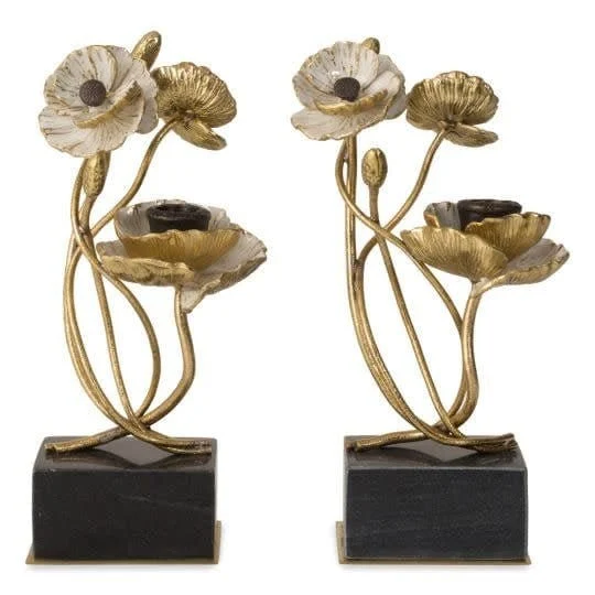 Michael Aram Anemone CandleHolders Set of 2