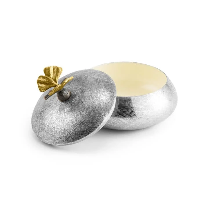 Michael Aram Butterfly Ginkgo Round Trinket Box