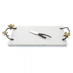 Michael Aram Butterfly Ginkgo cheeseboard with Knife