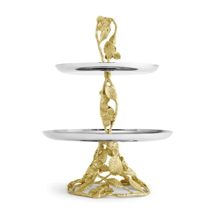 Michael Aram Hydrangea 2-Tier Etagere