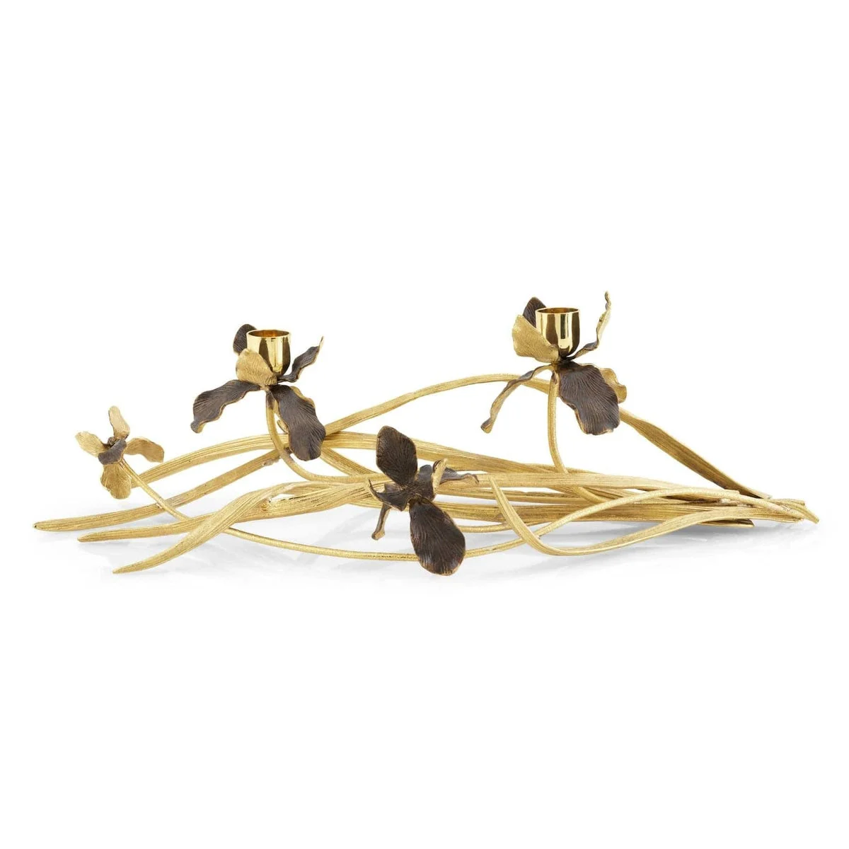 Michael Aram Black Iris Low Candleholder