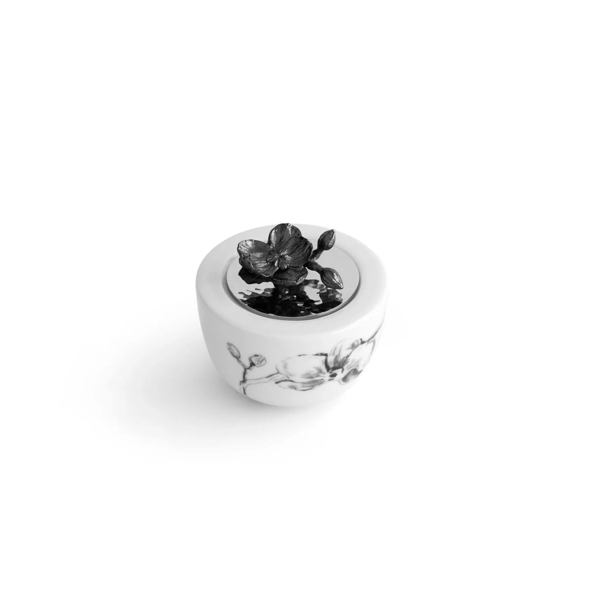 Michael Aram Black Orchid Porcelain Sugar Pot