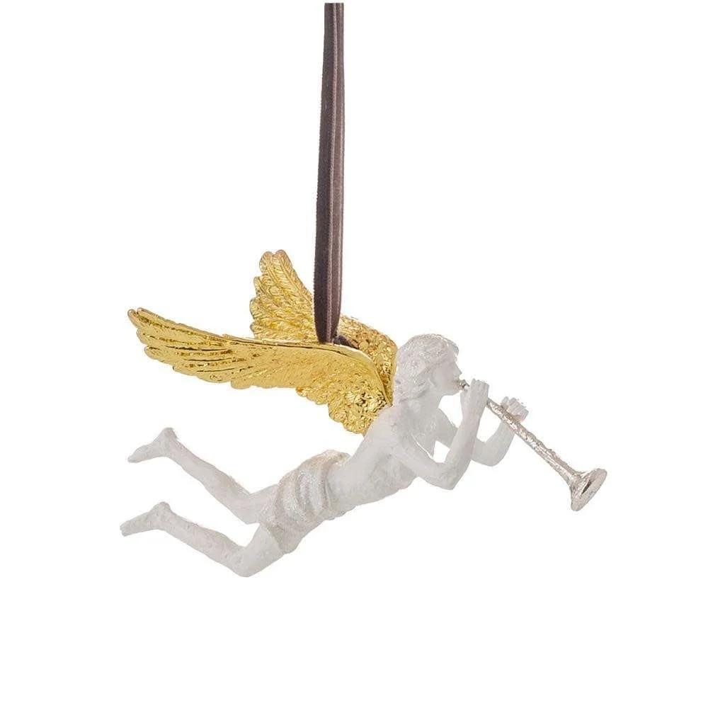 Michael Aram Gabriel Ornament White/Gold