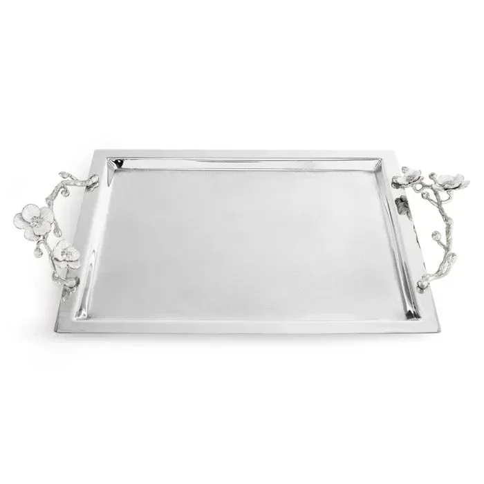 Michael Aram Silver Orchid Large Tray
