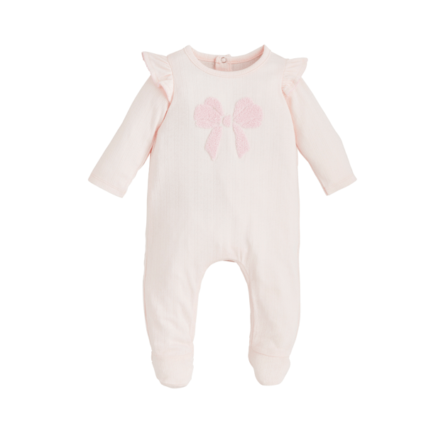 Mud Pie Ruffle Bow Baby Sleeper