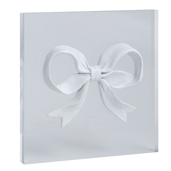 Mud Pie Thin Bow Intaglio Plaque