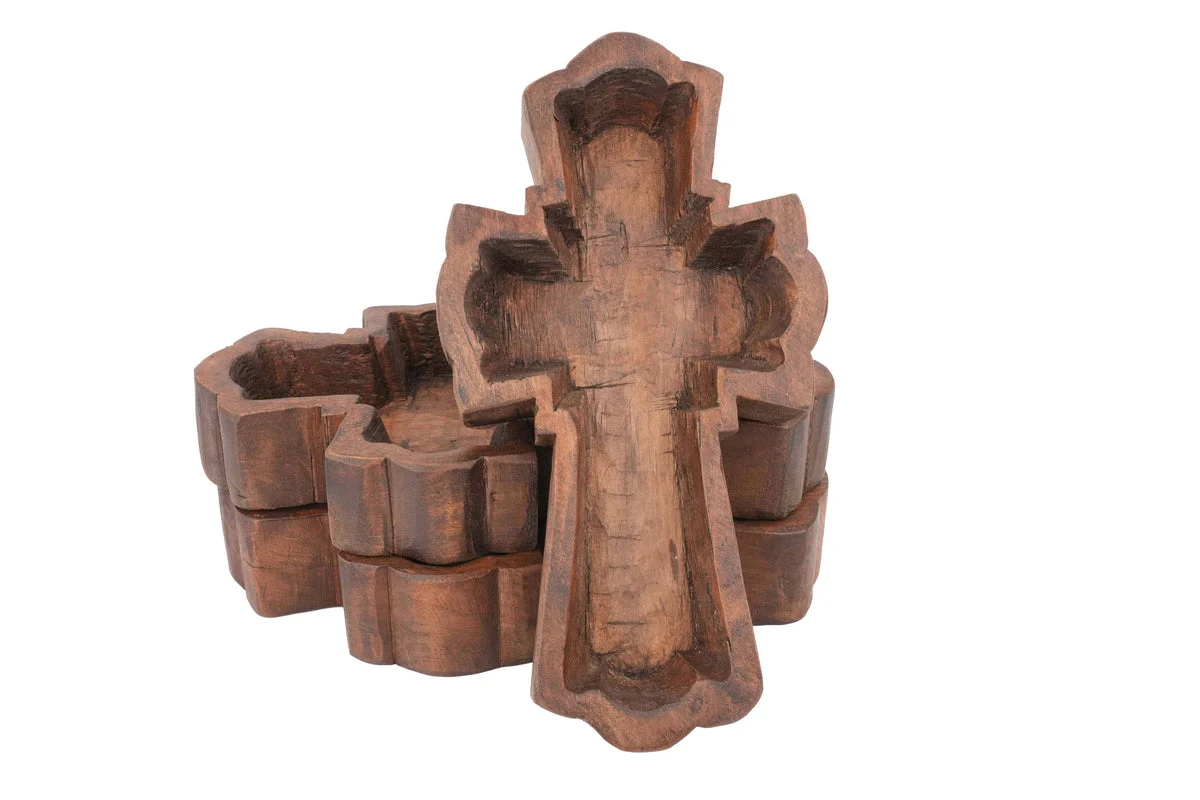 Hope Cross Dough Bowl-6x11 in-Candle Ready-Two Colors-Hope: Waxed