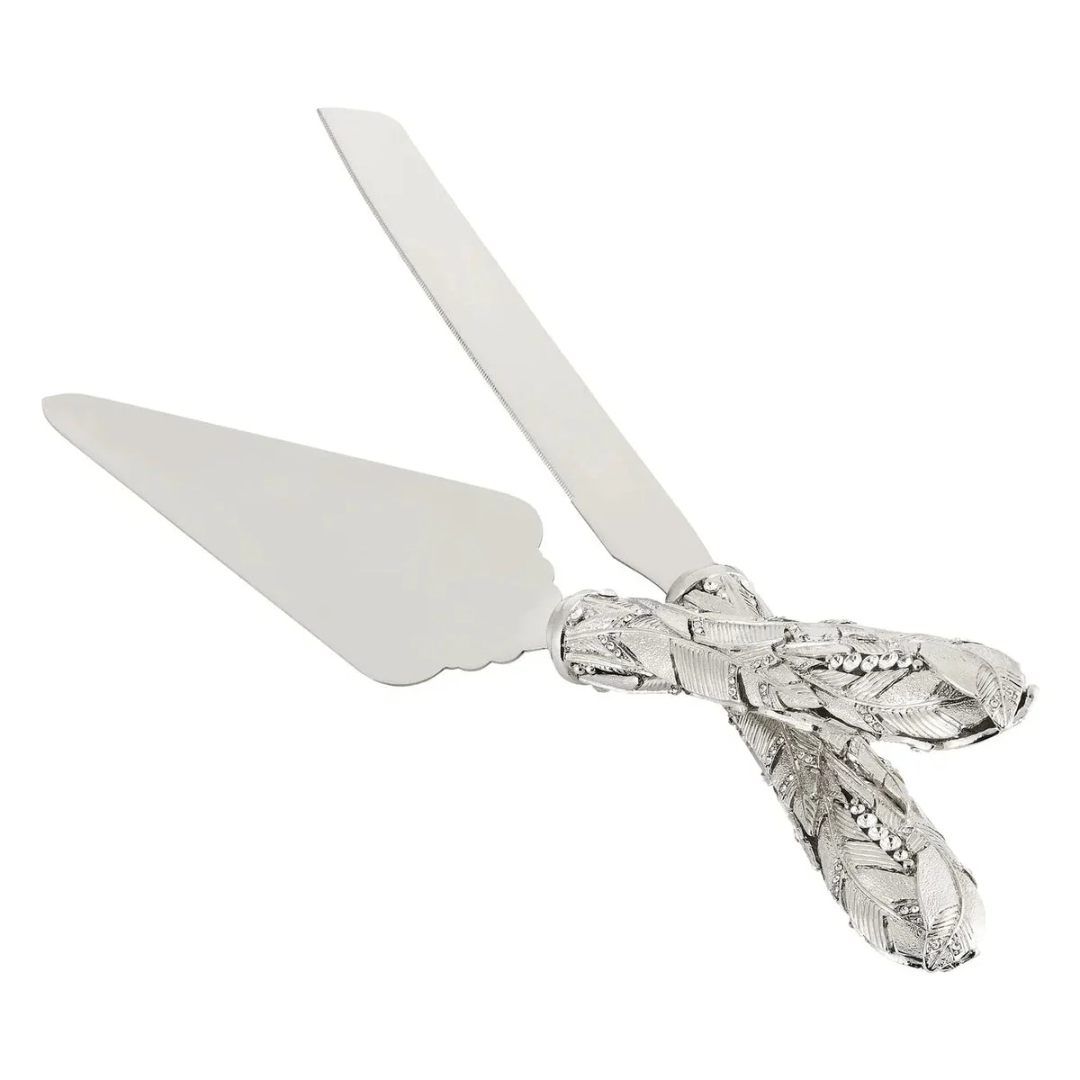Preen Dessert Serving Set - Silver