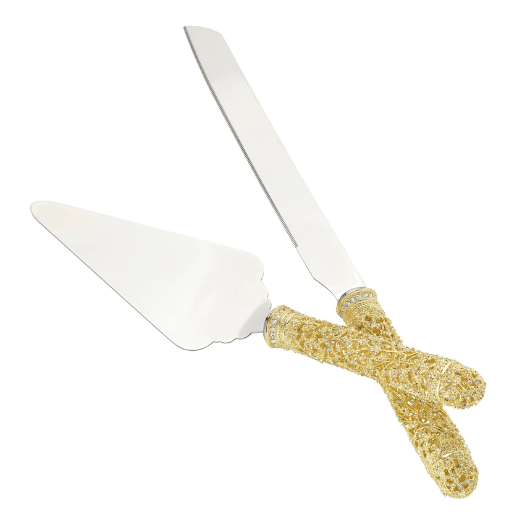 ISADORA DESSERT SERVING SET - Gold