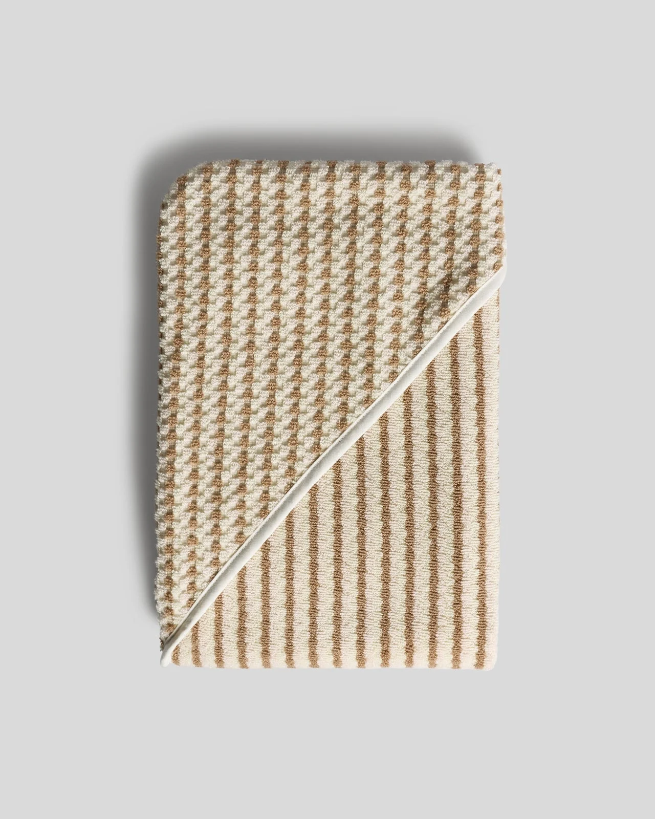 Organic Mini Mosaic Hooded Toddler Towel